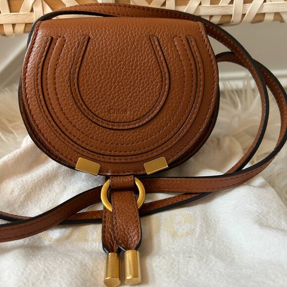 Chloe  Calfskin Nano Marcie Saddle Bag EUC - Picture 15 of 15